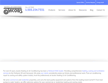 Tablet Screenshot of jacobsheating.com